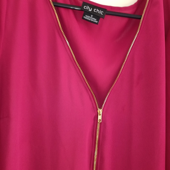 ❤️ HOST PICK ❤️ CITY CHIC Sexy Fling Top in Pink Size S - Picture 3 of 5